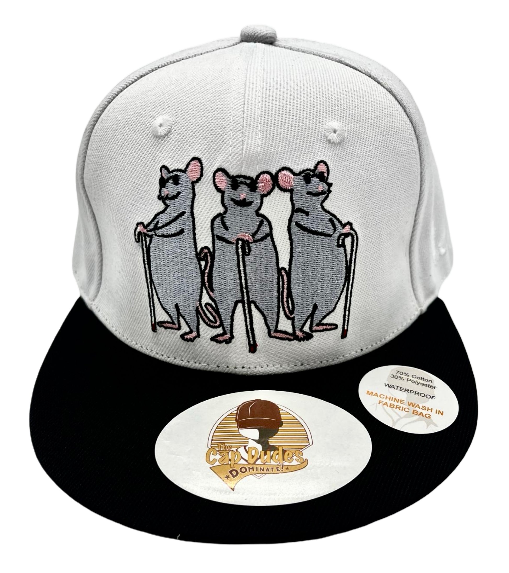 Shrek Three Blind Mice Baseball Hat - Front View - The Cap Dudes