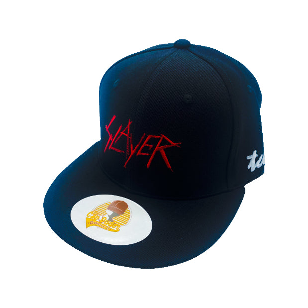 Slayer - Black Baseball Hat - The Cap Dudes - Front View