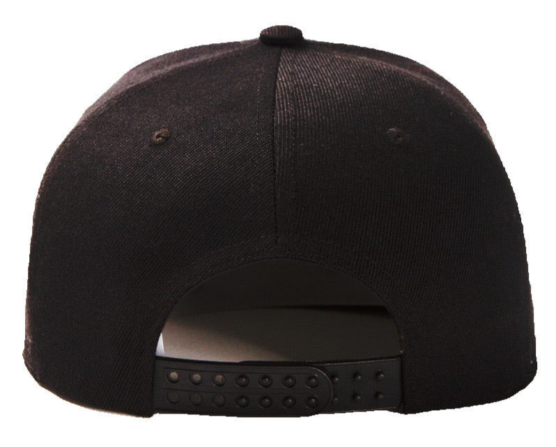 Slayer Black Baseball Hat Snapback Adjustable - The Cap Dudes - Back View