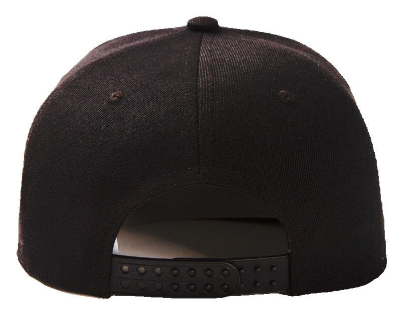 Snoop Dogg Black Baseball Hat Snapback Adjustable - The Cap Dudes - Back View
