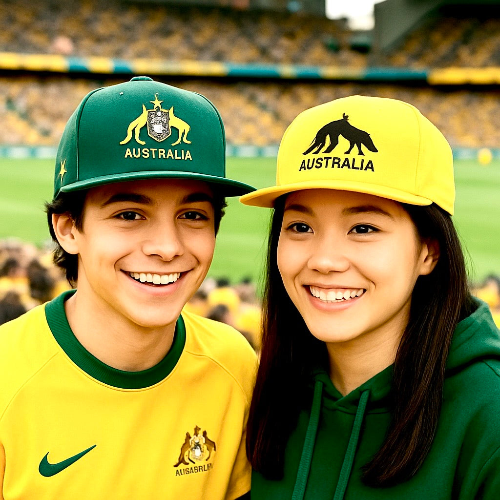 Socceroos Green Baseball Hat Lifestyle - The Cap Dudes