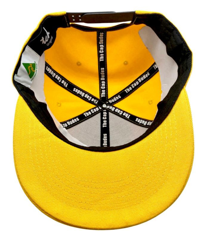 Socceroos Yellow Baseball Cap - Under Brim - The Cap Dudes