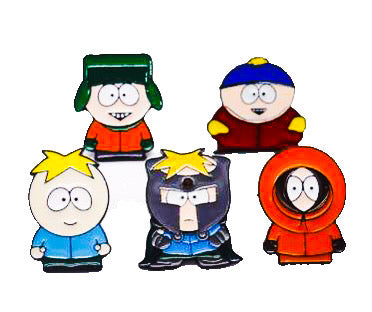 South Park Cartoon Characters Brooch Accessories - Front
