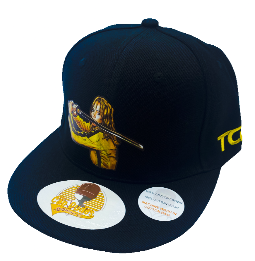 TV and Movies - Kill Bill Black Baseball Hat - The Cap Dudes - Front View