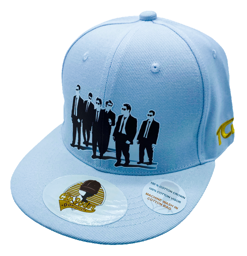 TV and Movies Reservoir Dogs  White Baseball Hat - The Cap Dudes - Front View