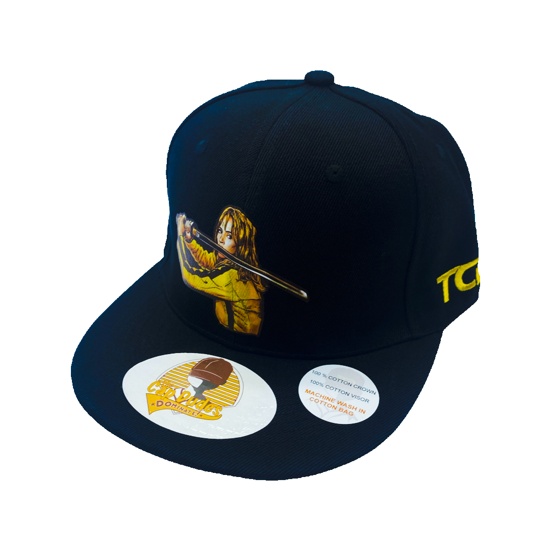 TV and Movies - Kill Bill Black Baseball Hat - The Cap Dudes - Front View