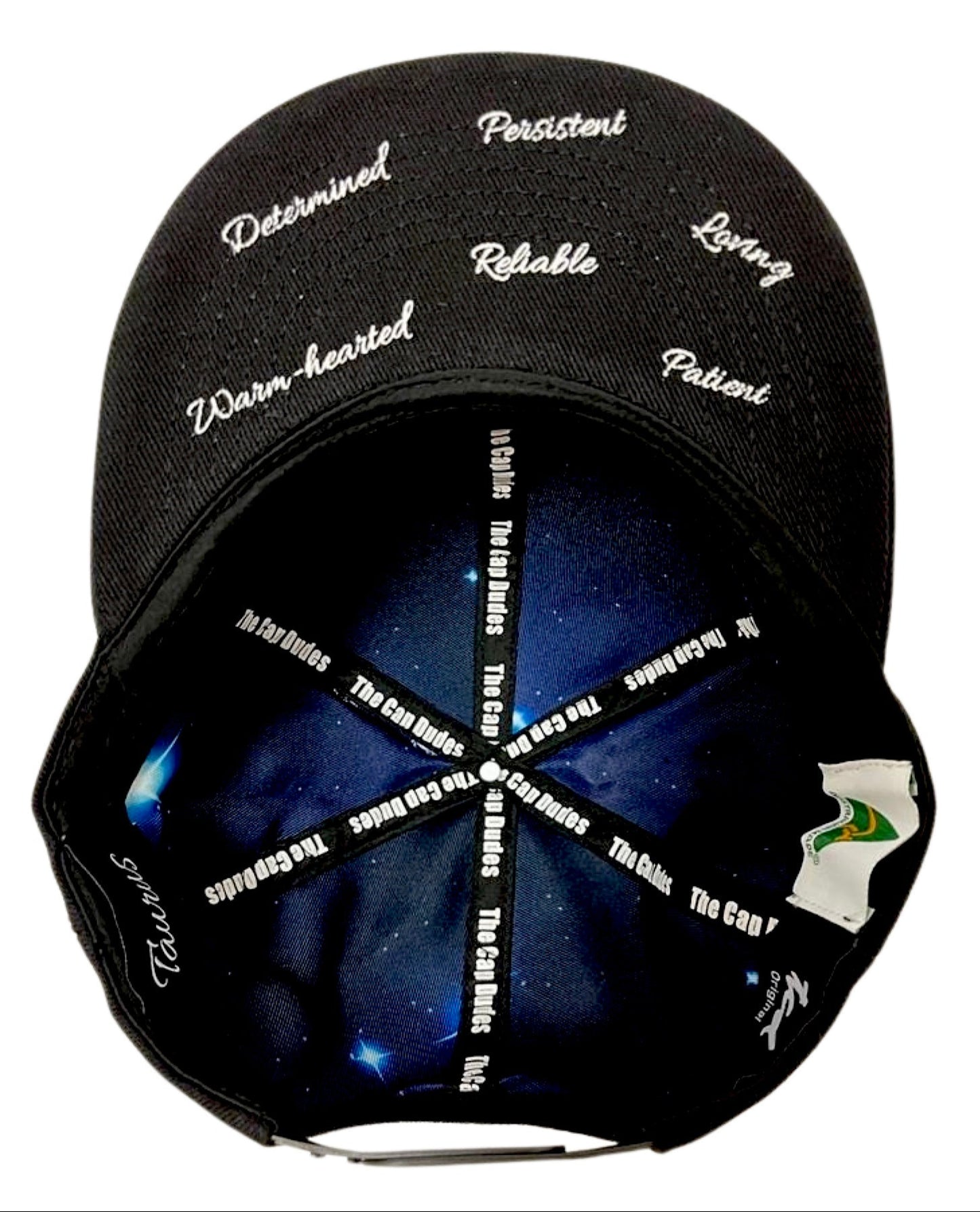 Taurus Horoscope Baseball Hat - Under Brim - The Cap Dudes
