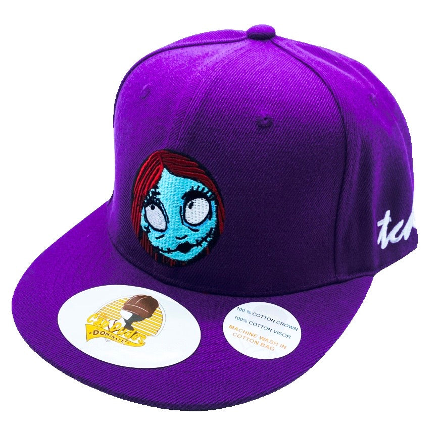 The Nightmare Before Christmas Cartoon Sally Purple Baseball Hat - The Cap Dudes