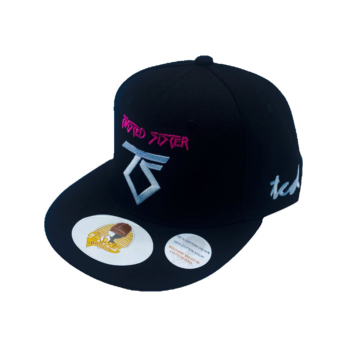 Twisted Sister - Black Baseball Hat - The Cap Dudes - Front View