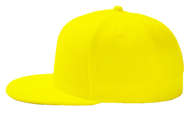 Yellow Baseball Hat - Double Snapback 9Fifty Style - The Cap Dudes - Side View