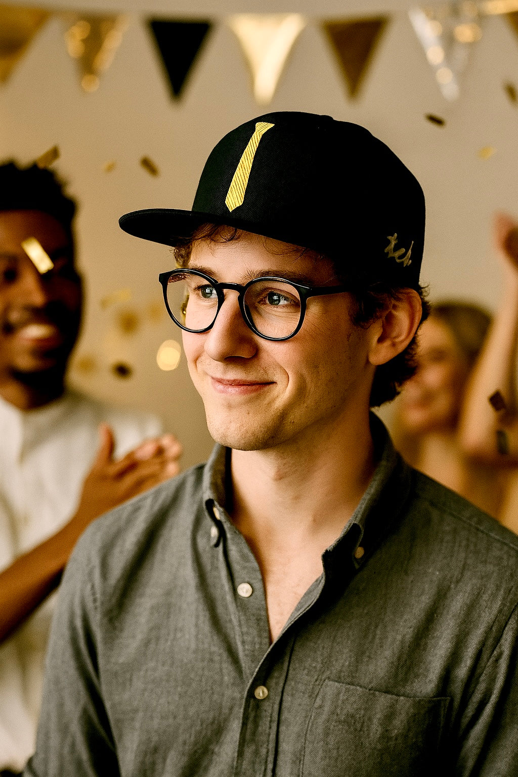 Yellow Tie Baseball Hat Lifestyle - The Cap Dudes