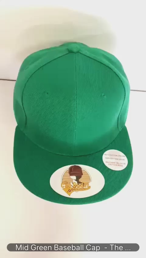 Mid Green Baseball Cap Video - The Cap Dudes