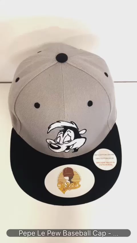 Pepe Le Pew Looney Tunes Baseball Cap Video - The Cap Dudes
