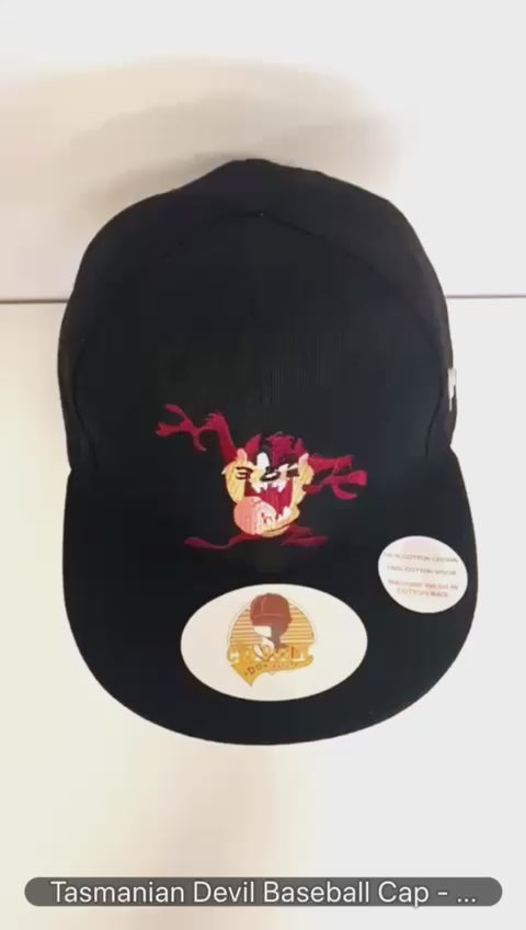 Tasmanian Devil Looney Tunes Baseball Cap Video - The Cap Dudes