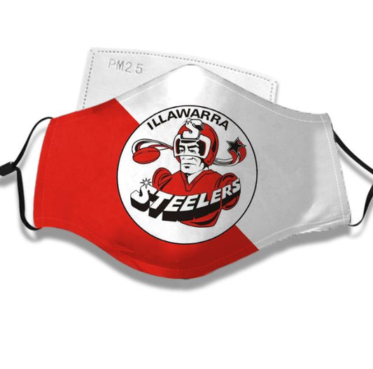 Sport - Illawarra Steelers Face Mask - National Rugby League NRL