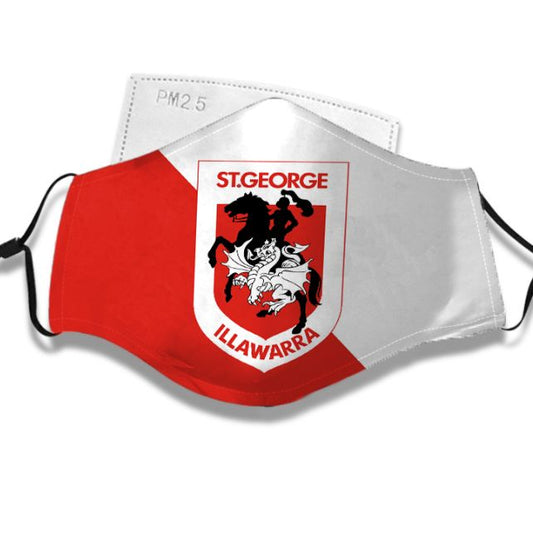 Sport - St George Illawarra Dragons Face Mask - National Rugby League NRL